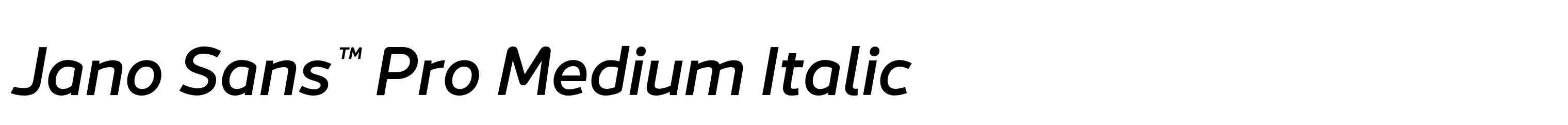 Jano Sans™ Pro Medium Italic